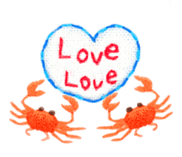 Embroidery of cute animals sticker #2238813