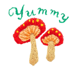 Embroidery of cute animals sticker #2238818