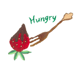 Embroidery of cute animals sticker #2238823