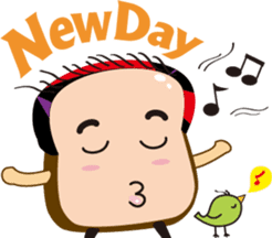 Good morning! Toast Man sticker #2240111