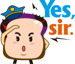 Good morning! Toast Man sticker #2240134