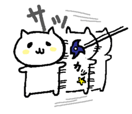 Cats in edo era sticker #2240300