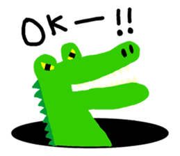 Animal from the hole sticker #2240307