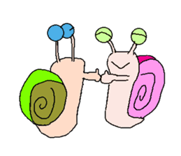 Strange snails sticker #2240406