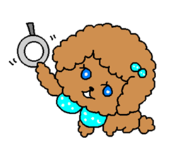 Chocolate cream dog Lovely sticker #2241844