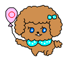 Chocolate cream dog Lovely sticker #2241848
