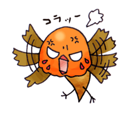 Birds of strawberry ice pattern sticker #2242397