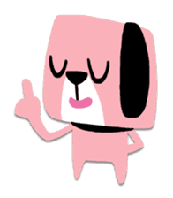Pink Loser Dog sticker #2243720