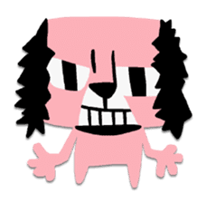 Pink Loser Dog sticker #2243733