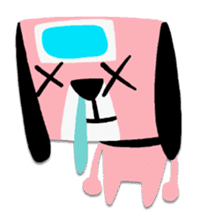 Pink Loser Dog sticker #2243735