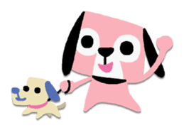 Pink Loser Dog sticker #2243738