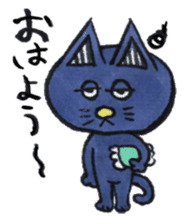 Shiba inu Momo and black cat Jiro. sticker #2243791