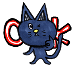 Shiba inu Momo and black cat Jiro. sticker #2243801