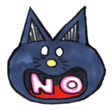 Shiba inu Momo and black cat Jiro. sticker #2243802