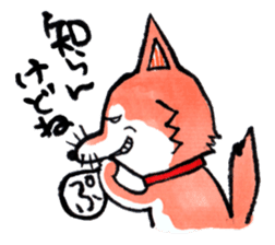 Shiba inu Momo and black cat Jiro. sticker #2243814