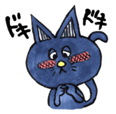Shiba inu Momo and black cat Jiro. sticker #2243815