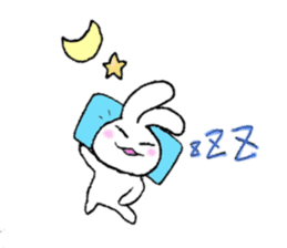 kawaii cat and rabbit sticker #2244267