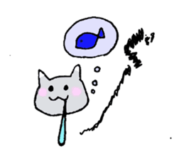 kawaii cat and rabbit sticker #2244273