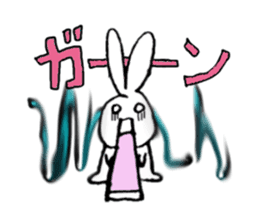 kawaii cat and rabbit sticker #2244277