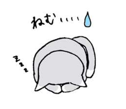 kawaii cat and rabbit sticker #2244286