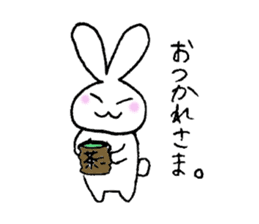 kawaii cat and rabbit sticker #2244287