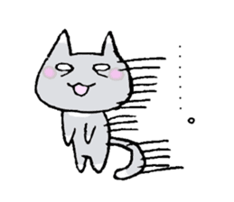 kawaii cat and rabbit sticker #2244289