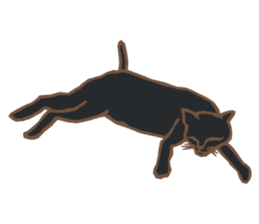 Cat sleeps sticker #2244722