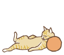 Cat sleeps sticker #2244728