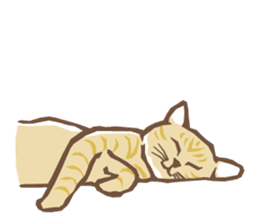 Cat sleeps sticker #2244739