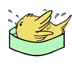 Sticker of the small bird sticker #2245006