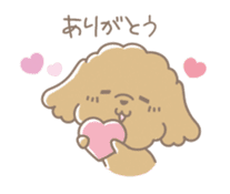 Cute Toy Poodle Cocoan sticker #2245228
