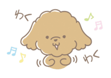 Cute Toy Poodle Cocoan sticker #2245231