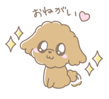 Cute Toy Poodle Cocoan sticker #2245253