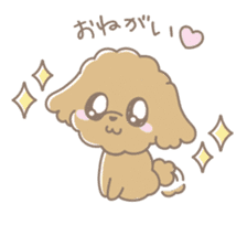 Cute Toy Poodle Cocoan sticker #2245253