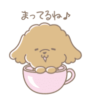 Cute Toy Poodle Cocoan sticker #2245254