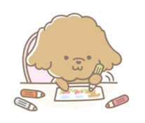 Cute Toy Poodle Cocoan sticker #2245258