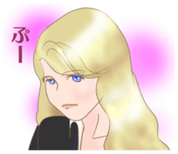 Business woman in Japanese sticker #2246307