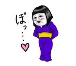 Japanese doll of the girl power high sticker #2247305