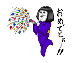 Japanese doll of the girl power high sticker #2247335