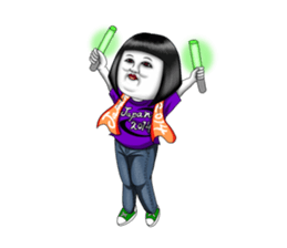 Japanese doll of the girl power high sticker #2247337