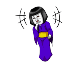 Japanese doll of the girl power high sticker #2247338