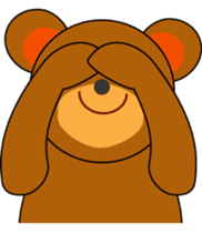 A cute bear sticker #2248634