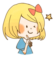 expressive girl sticker #2248704