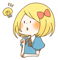 expressive girl sticker #2248705