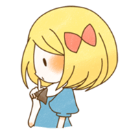 expressive girl sticker #2248707