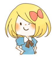 expressive girl sticker #2248710