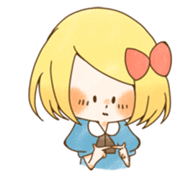 expressive girl sticker #2248713