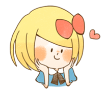 expressive girl sticker #2248715