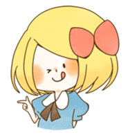 expressive girl sticker #2248716