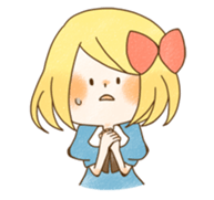 expressive girl sticker #2248717